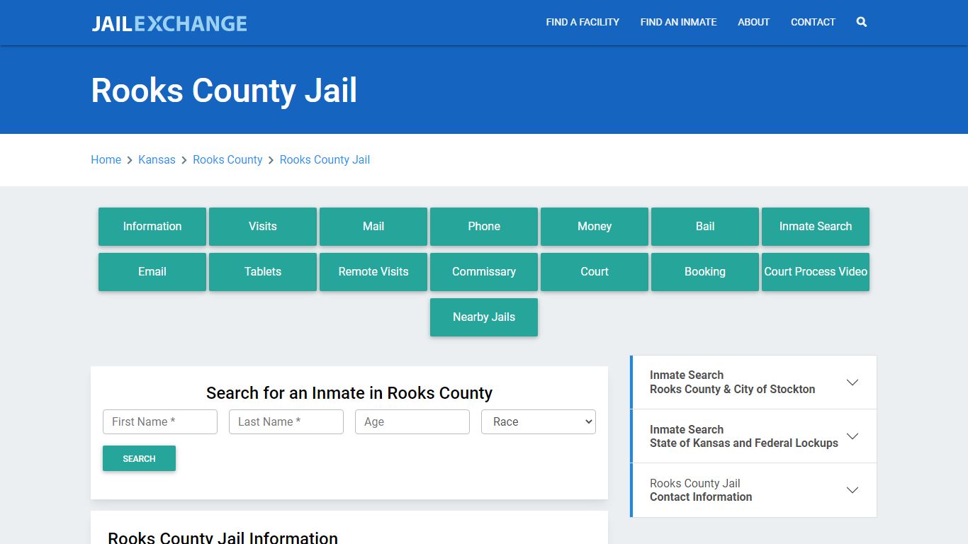 Rooks County Jail Roster Lookup, KS, Inmate Search